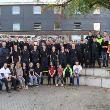 Übungseinsatz der Freiwilligen Feuerwehr am Gymnasium Wanne